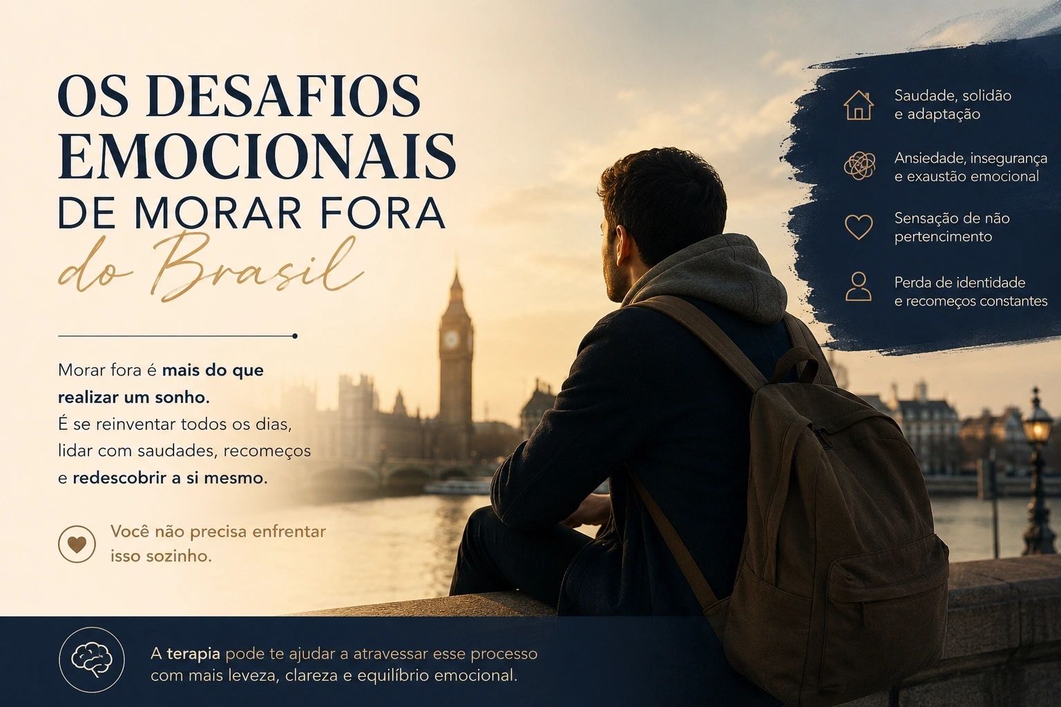 Os desafios emocionais de morar fora do Brasil